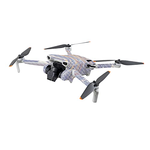 Image of MightySkins Carbon Fiber Skin Compatible with DJI Mini 3 - Liquid Silver | Protective, Durable Textured Carbon Fiber Finish | Easy to Apply | Made in The USA