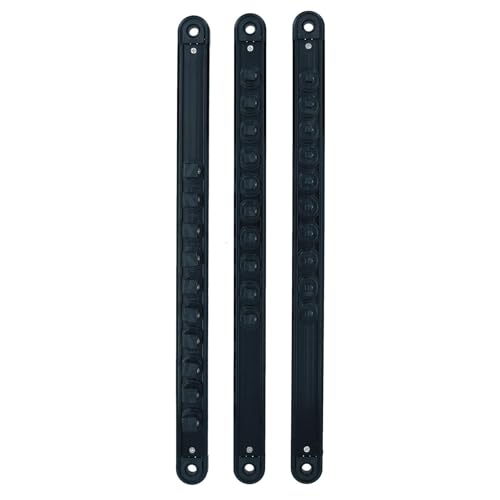 Rieles de almacenamiento magnéticos para herramientas con clips giratorios ajustables 7