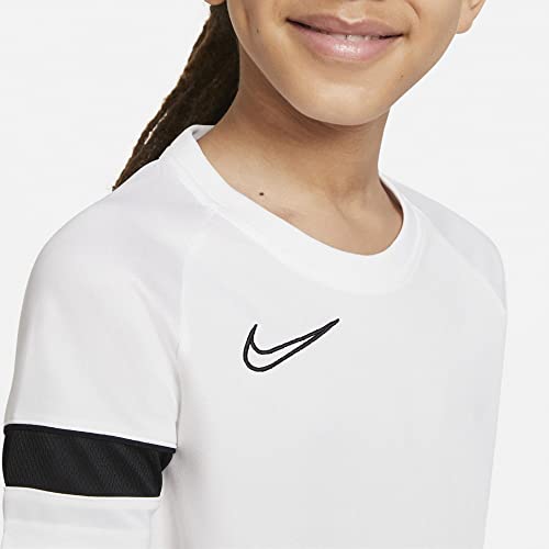 Image of Nike Unisex Kids Academy 21 Zip Hood, White, 8 Years