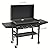 Blackstone 36 Inch Gas Griddle with Hood Cooking Station 4 Burner Flat Top Gas Grill Propane Fuelled Restaurant Grade Professional 36” Outdoor Griddle Station with Side Shelf