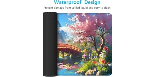 Tapis de souris XXL antidérapant résistant à l'eau pour protéger votre bureau PC - 7
