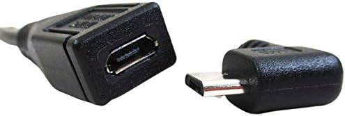 Converting Master Micro USB (Female) to Micro USB (Male) Left L, Full Wiring, 7.9 inches (20 cm), USBMC-CA20LLF