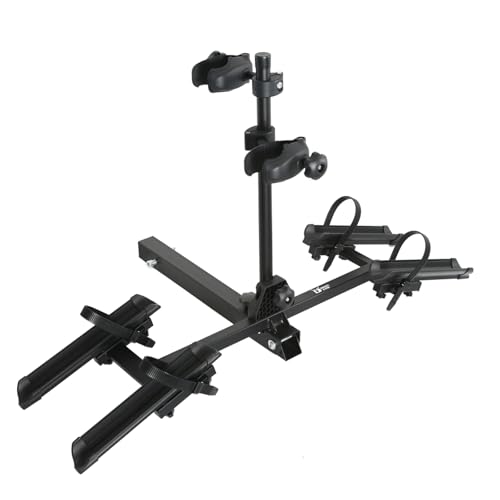 Rider X Hitch Bicycle Rack for 2 Bikes, Bike Rack for Cars SUVs Trucks, Anti-Wobble Locking Bike Rack for Tow Hitch with 2 Inch Receiver, Bike Carrier Platform Fits 16'' to 29'' Bikes