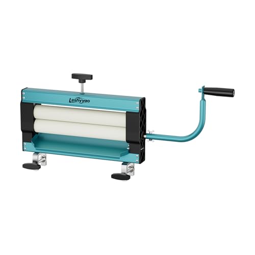 Leshyyao Hand-Crank Clothes Wringer Rotary Dryer with Thick Drum Removes Moisture from Towels Jeans & Suede Perfect for Off-Grid Camping & Emergency Prep(Blue)