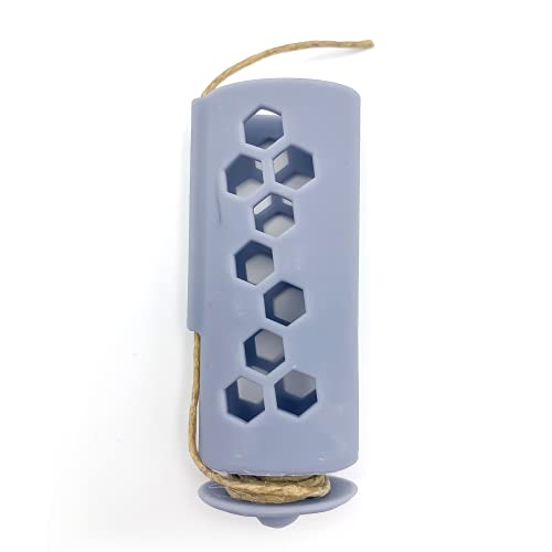 Gray Hemp Wick Lighter Case - Fits Standard Lighters - Easy to Use Hemp Feeder for Slower & More Natural Flame…