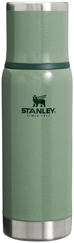 Stanley Adventure to Go Insulated Travel Tumbler - 17 OZ - Leak-Resistant Stainless Steel Insulated Bottle with Insulated Cup Lid and Splash-Free Stopper, Hammertone Green, 10-10816-001