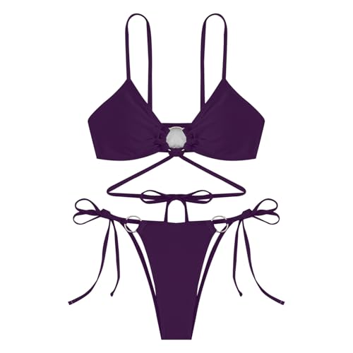 Maillot de bain deux pièces string idéal pour vos journées spa et plage
