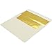 Invitation Envelopes with Gold Foil Lining (5.25 x 7.25 Inches, Ivory, 50 Pack)