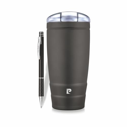 Image of Pierre Cardin Milord Premium Gift Set - Matt Black Vacuum Insulated 500ml Mug & Elegant Venue Ball Pen | Luxury Corporate Gifting Combo