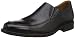 Clarks Herren Whiddon Step Slipper, Black Leather, 44 EU