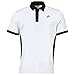HEAD Herren Slice Poloshirt Tennis-Shirt, weiß/schwarz, XL
