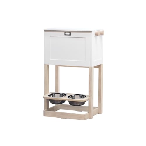 zoovilla Parlor Pet Feeder Station, White