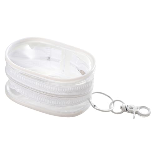 Monedero Llavero - Monedero Portátil, Monedero Pequeño | Bolsa Para Guardar Auriculares, Monedero Transparente, Llavero Billetera Transparente, Monedero Transparente Para Auriculares, Monedero Pequeño