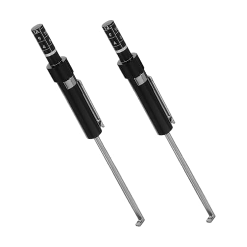 PRETYZOOM 2PCS Brake Pad Thickness Gauge Accurate Measuring Tool for Car Brake Maintenance for Quick Assessments and Reliable Performance