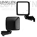 LOIYLLEN Left Driver Side Rear View Mirror Replacement for Jeep Wrangler 2019 2020 2021 2022 2023- Rearview Mirrors with 5Pins, Electric Adjustment and heating, black Textured