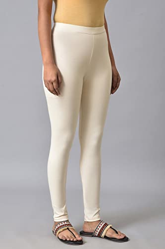 Image of W for Woman Women's Regular Fit High Rise Coral Cotton Jersey Tights