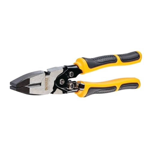 DEWALT DWHT70276 Compound Action Lineman Pliers 4-1/2 Inch, Chrome