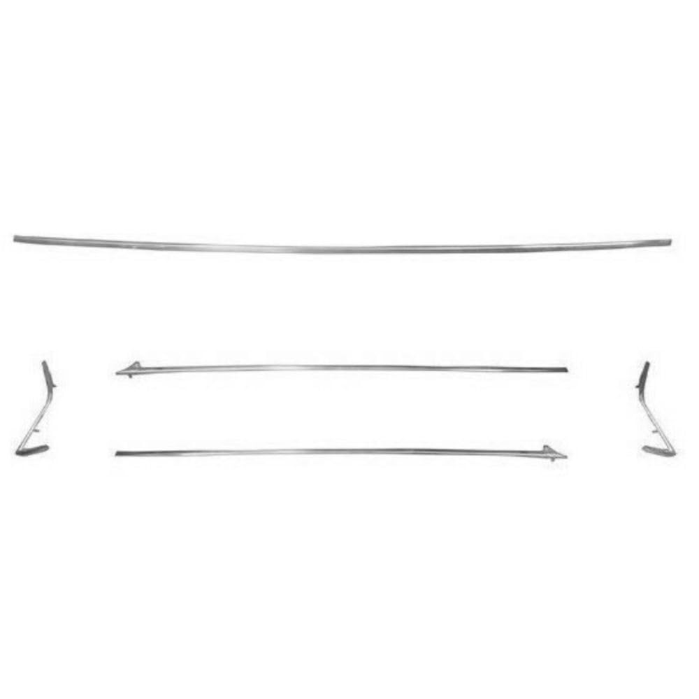Vinyl Top Moldings for Chevy Chevelle 1970-1972 Convertible Hardtop Wagon 7pcs Set Chrome Steel Trim Kit Restoration