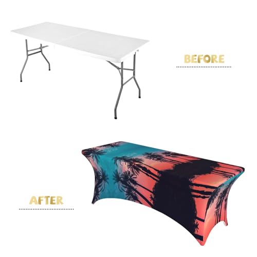 Nappe rectangulaire extensible pour masquer les imperfections de table