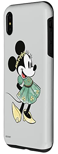 Coque iPhone XS Max Minnie Disney avec robe trèfle de la Saint-Patrick - 2