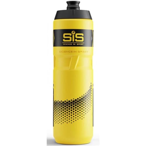 Amazon Science in Sport Science In Sport SIS Yellow Sports Water Bottle, Plastic Water Bottle, Black Logo, Yellow Colour, 700 ml (Design may vary)