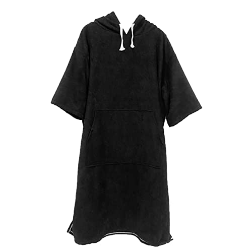 DAMEGA Surf Poncho, roupão de banho de praia de absorção rápida com capuz toalha de microfibra absorvente de secagem rápida roupão adulto homem mulher menino