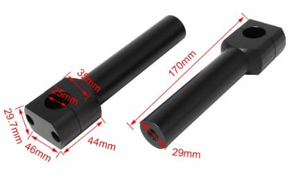 Amazon | [gu.te-nam.net] バイク ハンドル ライザー （ 1インチ / 25