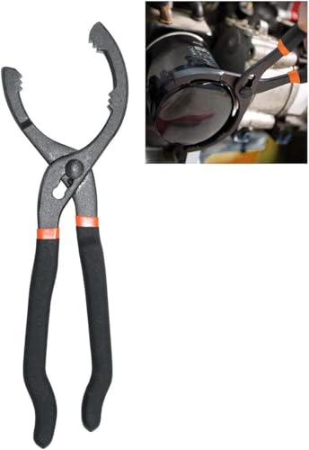 CENWOTL Clé à filtre à huile réglable de 30,5 cm, pince à filtre à huile, outil de retrait de filtre à huile