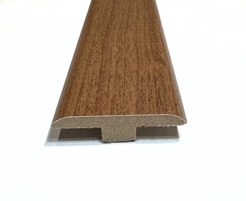 Chicago Oak Laminate & Wood Flooring Section Transition Bar MDF Threshold Strip T Bar Profile Door Strip Moulding Oak Trim - 2.4m (2400mm)