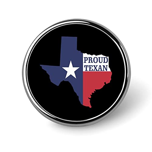 テキサスの誇り 丸型 アルミ 面白いアイデンティティピンピンバック 帽子、ジャケット、シャツ用