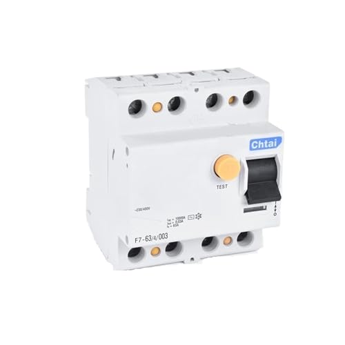 F7-63 AC/A^Cv RCCB RCD 2P 4P 63A 10mA 30mA 6KA 230/400V dC@BcdՒf Ւf(50A,TYPE A 4P)