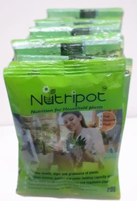 Nutripot Granule Soil Fertilizer For Potted Plants 20Gmx15, Add One Half To Full (20 Gm) Pouch To Top Soil Of Pot (Based On Size Of Pot) Mix Gently Into Soil & Water With Fixed Doses For Convenience