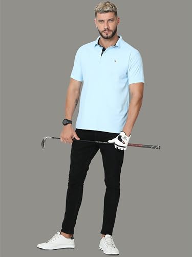 Image of STELLERS Men's Premium Polo Shirt | Feather Touch Feel | Regular Fit | Odour Resistan | Anti-Static | Wrinkle Free | Quick Dry | Stretchable | Lightweight | Sweat-Proof