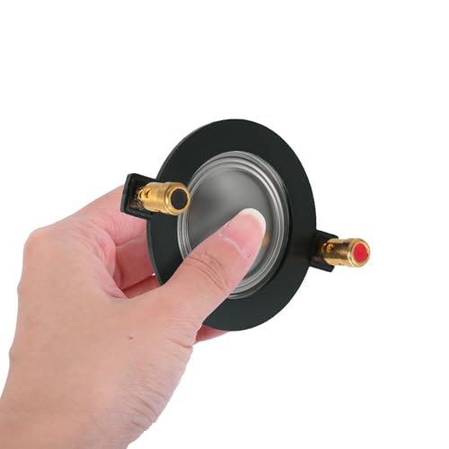 Veemoon Diafragma para Altavoz Profesional de 34,4 Mm Negro de Plástico, Pieza de Repuesto para Reparación de Bocinas y Altavoces Hogar o Escenario