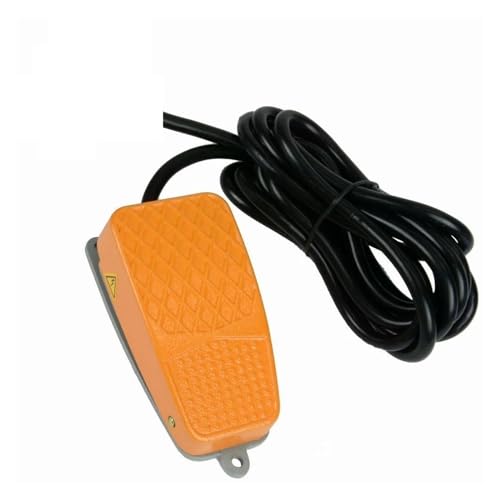 Interruptor de pedal eléctrico SPDT para activar taladros con manos libres aluminio 250VAC 3