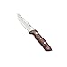 Cudeman Cuchillo 157-R Hoja de Acero Inoxidable MoVa 1.4116 de 9 cm empuñadura de estamina roja de 12 cm para Caza, Pesca, Supervivencia y bushcraft + Portabotellas Regalo