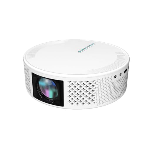 Boannice Proyector Inteligente Portátil 220ANSI 16000 Lúmenes, Proyector 5G WiFi Bluetooth con Soporte de Ajuste de Posición, Proyector de Teatro en Casa Móvil para HDMI/TV Stick/USB/PS5