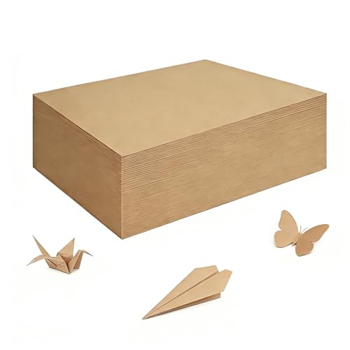 200 Sheets Brown Kraft Paper for Wrapping Gifts Bouquet 12x 17Construction Paper for Art Craft Drawing Supplies Kraft Sheets for Packing Moving Shipping