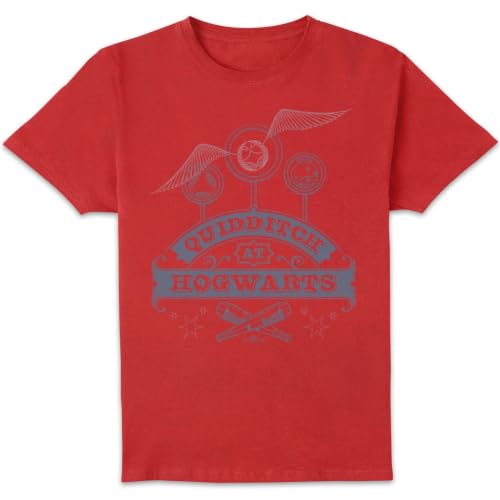 Image of Official Harry Potter Quidditch at Hogwarts Adults T-Shirt - Red - L
