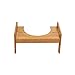 HTYG Tabouret de Toilette accroupi- Tabouret de Salle de Bain en Bois de Bambou Naturel antidérapant réglable Hauteur-Physiologique Contre Hémorroïdes-Constipation-pour Les Enfants et Les Adultes