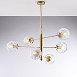 Finition : Bronze Bonetti Illumina Lustre contemporain Demetra Métal Bronze 6 lumières E14