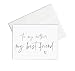 Mother of the Bride Card, To My Mother My Best Friend, Wedding Day Gift For Mother of the Groom