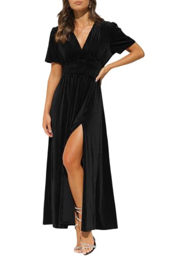 Image of Maxigerui Women's Velvet Maxi Dress Formal Dresses for Wedding Guest Dress