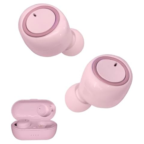 Gabba Goods TrueBuds Slick Wireless Earbuds: Stylish Design, Bluetooth 5.0, Voice Assistant Compatible, Ergonomic and Comfortable, Water Resistant, for Active Lifestyle, 12-Hour Battery Life (Blush) Cover