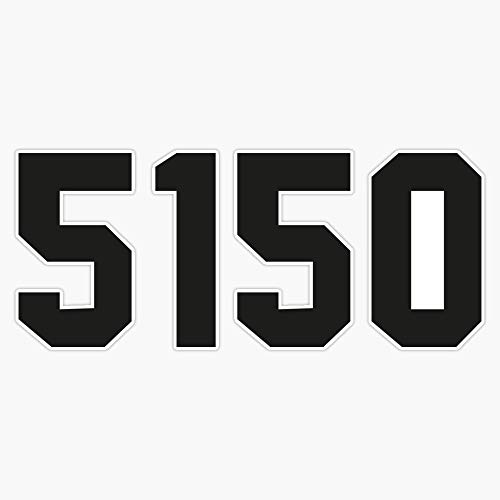 5150 Bumper Sticker Window Vinyl Decal 5 Inches (Kris-Retro-Stickers-953) #TOP29