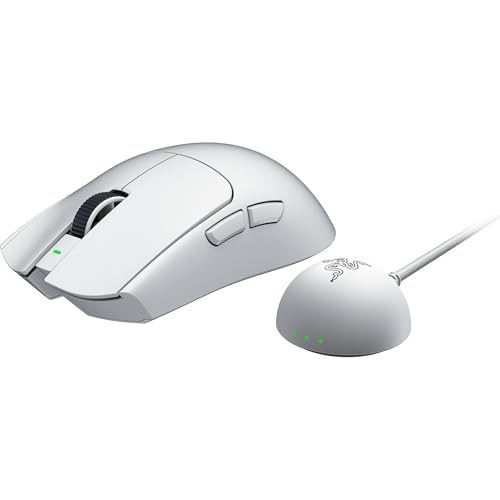 Viper V4 Pro - Mouse da gaming wireless simmetrico per eSport - Ultraleggero 50 g - HyperSpeed Gen-2 polling a 8 KHz - Sensore Focus Pro 50K - Rotella di scorrimento ottica - PC/Mac | Bianco - Mouse gaming - Immagine 12