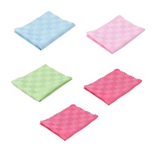 FRCOLOR 5Piezas Toallas de Lavado de Cocina Paños Multifuncionales de Limpieza Textura Suave Utensilios y Superficies Color Aleatorio