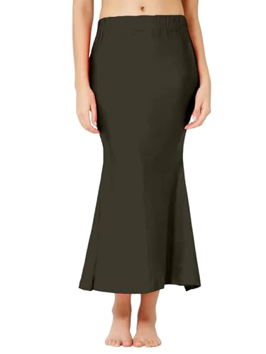 Image of Selvia Women's Lycra Blend Solid Elastic Side Slit Straight Saree Shapewear Petticoat || Saree Shapewear for Women|| Saree Petticoat for Women