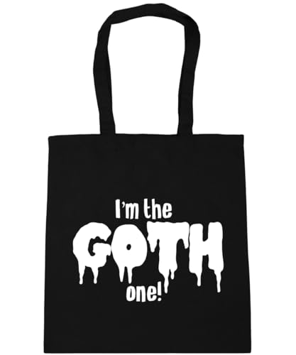 Image of Hippowarehouse I'm the Goth One! Tote Shopping Gym Beach Bag 42cm x38cm, 10 litres