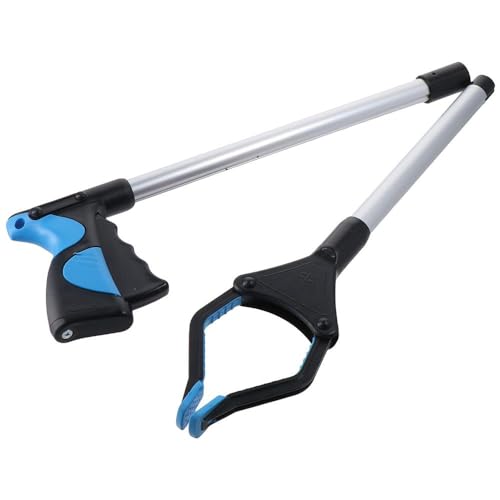 Image of Grabber Reacher Tool,32 inch Grabbers for Elderly,Foldable Trash Picker Grabber,Waste Clips,Sanitary Clips,Pick-Ups,Lightweight,Extra-Long Hand-Held Trash Claw Grabber